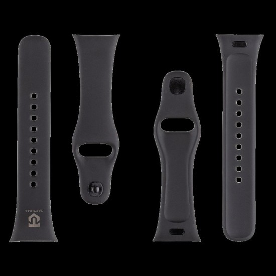 Curea Silicon Tactical (844) pentru Redmi Watch 3, Neagra (Bakr, 57983119981) by www.silkase.ro