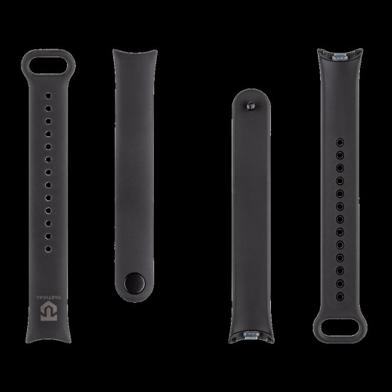 Curea Silicon Tactical (846) pentru Xiaomi Smart Band 8 / 9, Neagra (Bakr, 57983119983) by www.silkase.ro