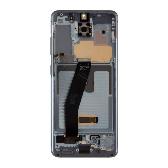Modul Display LCD cu Touchscreen și Ramă Samsung Galaxy S20 (G980/G981), Albastru (Service Pack) (Bakr, GH82-31432D) by www.silkase.ro