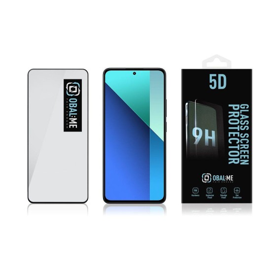 Folie de Sticlă 5D OBAL:ME pentru Xiaomi Redmi Note 13 4G / 5G, Neagră Folie de Sticlă 5D OBAL:ME pentru Xiaomi Redmi Note 13 4G / 5G, Neagră (Bakr, 57983120610) by www.silkase.ro