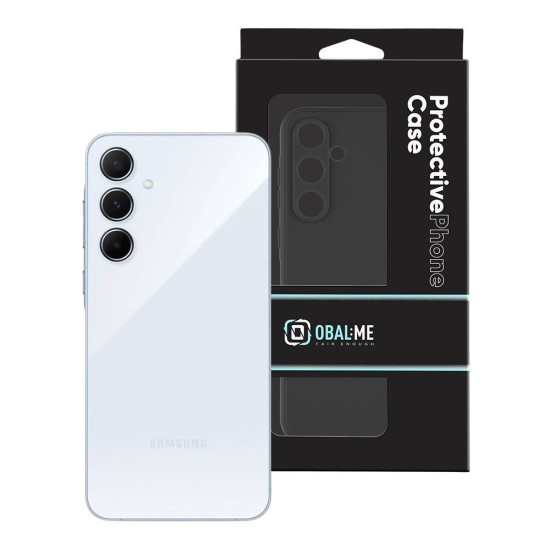 Husa OBAL:ME Matte TPU pentru Samsung Galaxy A55 5G, Neagra (Bakr, 57983120711) by www.silkase.ro