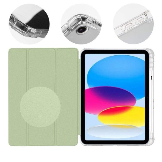 Husa OBAL:ME MistyTab (Tip Carte) pentru iPad 10.9 (2022) / 11 (2025), Verde Deschis (Bakr, 57983121043) by www.silkase.ro
