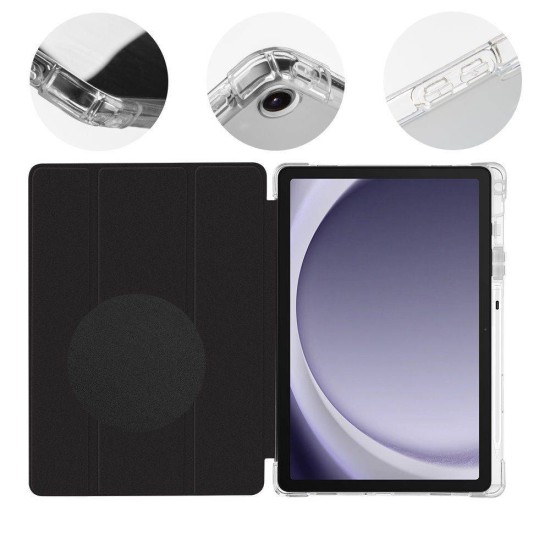 Husa OBAL:ME MistyTab (Tip Carte) pentru Samsung Galaxy Tab A9+, Neagra (Bakr, 57983121050) by www.silkase.ro
