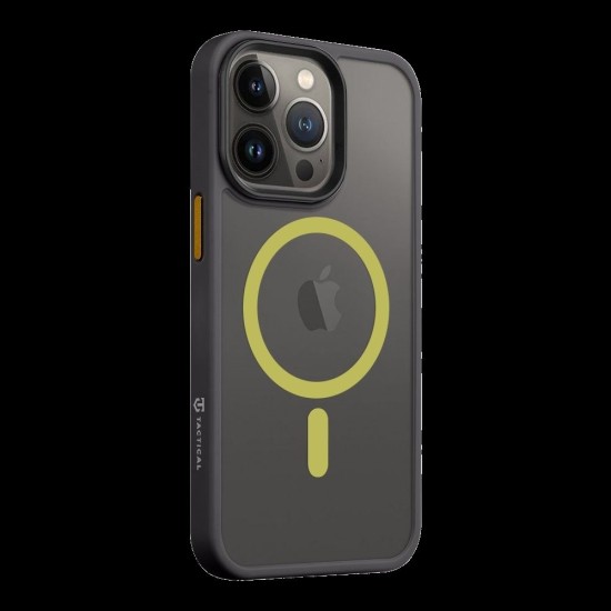 Husa Tactical MagForce Hyperstealth 2.0 pentru iPhone 13 Pro, Negru/Galben (Bakr, 57983121086) by www.silkase.ro