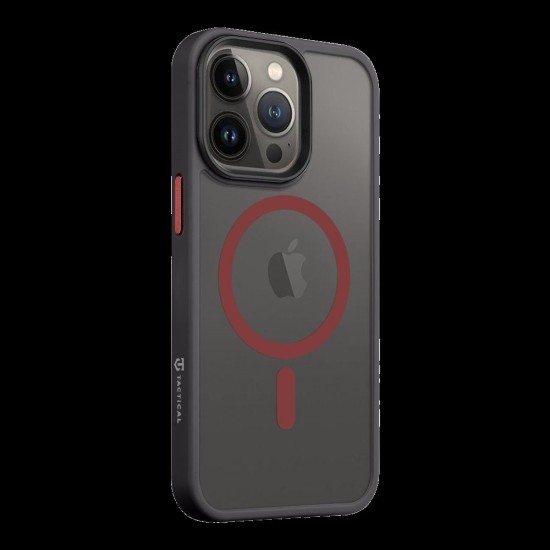 Husa Tactical MagForce Hyperstealth 2.0 pentru iPhone 13 Pro, Negru/Roșu (Bakr, 57983121087) by www.silkase.ro
