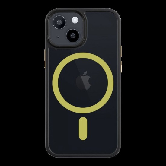 Husa Tactical MagForce Hyperstealth 2.0 pentru iPhone 13 mini, Negru/Galben (Bakr, 57983121090) by www.silkase.ro