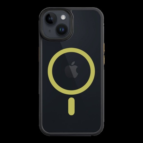 Husa Tactical MagForce Hyperstealth 2.0 pentru iPhone 14, Negru/Galben (Bakr, 57983121092) by www.silkase.ro