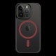 Husa Tactical MagForce Hyperstealth 2.0 pentru iPhone 14 Pro, Negru/Roșu (Bakr, 57983121095) by www.silkase.ro