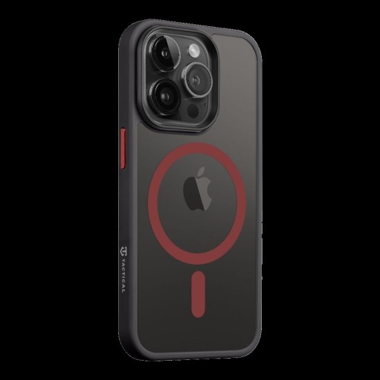 Husa Tactical MagForce Hyperstealth 2.0 pentru iPhone 14 Pro, Negru/Roșu (Bakr, 57983121095) by www.silkase.ro