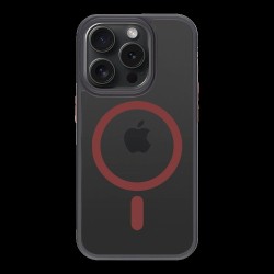 Husa Tactical MagForce Hyperstealth 2.0 pentru iPhone 15 Pro, Negru/Roșu