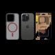 Husa Tactical MagForce Hyperstealth 2.0 pentru iPhone 15 Pro, Negru/Roșu (Bakr, 57983121101) by www.silkase.ro