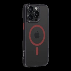 Husa Tactical MagForce Hyperstealth 2.0 pentru iPhone 15 Pro Max, Negru/Roșu