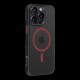 Husa Tactical MagForce Hyperstealth 2.0 pentru iPhone 15 Pro Max, Negru/Roșu (Bakr, 57983121103) by www.silkase.ro