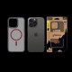 Husa Tactical MagForce Hyperstealth 2.0 pentru iPhone 15 Pro Max, Negru/Roșu (Bakr, 57983121103) by www.silkase.ro