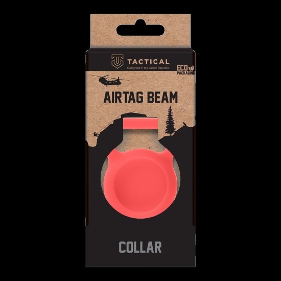 Zgardă Tactical Airtag Beam pentru Animale, Roșie (Bakr, 57983121130) by www.silkase.ro