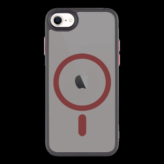 Husa Tactical MagForce Hyperstealth 2.0 pentru iPhone 7/8/SE (2020/2022), Negru/Roșu (Bakr, 57983121197) by www.silkase.ro