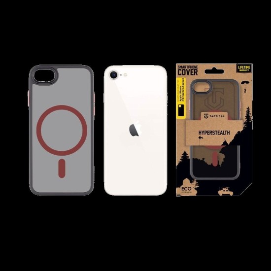 Husa Tactical MagForce Hyperstealth 2.0 pentru iPhone 7/8/SE (2020/2022), Negru/Roșu (Bakr, 57983121197) by www.silkase.ro