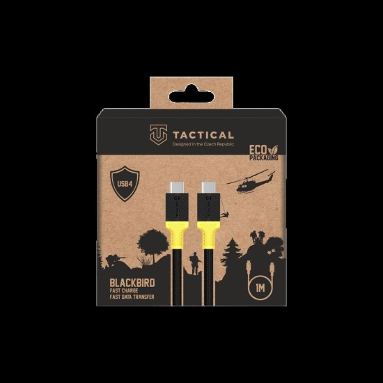 Cablu Tactical BlackBird USB4 (Thunderbolt), 1m, Negru/Galben Cablu Tactical BlackBird USB4 (Thunderbolt), 1m, Negru/Galben (Bakr, 57983121230) by www.silkase.ro