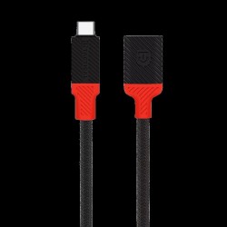 Adaptor Tactical Pin4Fun USB-C la Lightning, 0.1m, Negru/Roșu