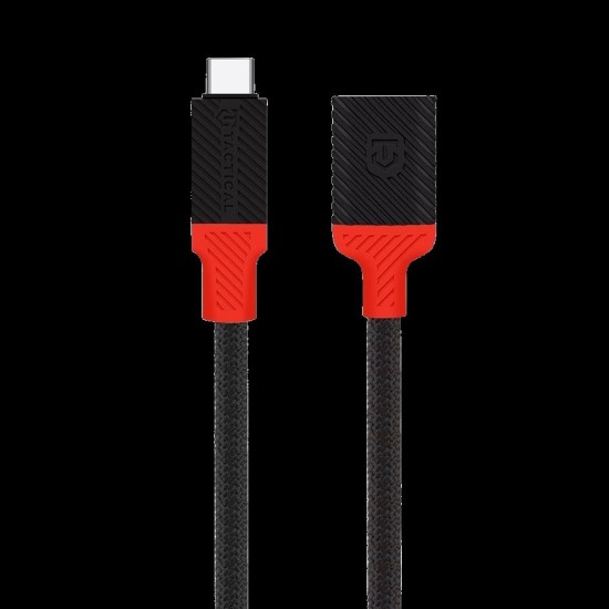 Adaptor Tactical Pin4Fun USB-C la Lightning, 0.1m, Negru/Roșu (Bakr, 57983121236) by www.silkase.ro