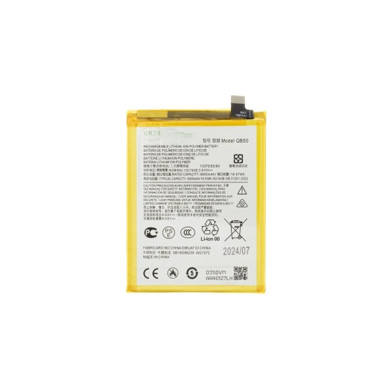 Baterie QB50 pentru Motorola, Capacitate 5000mAh, Calitate OEM Replacement Baterie QB50 pentru Motorola, Capacitate 5000mAh, Calitate OEM Replacement (Moto G84 5G, 57983121374) by www.silkase.ro