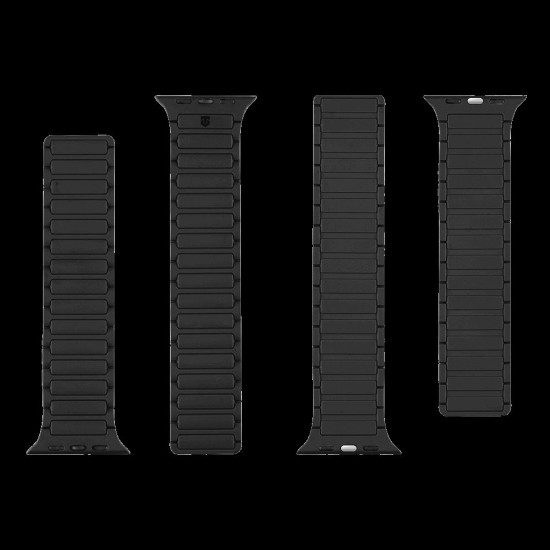 Curea Magnetică Tactical MagBand pentru Apple Watch 42/44/45/49mm, Neagră (Bakr, 858) by www.silkase.ro