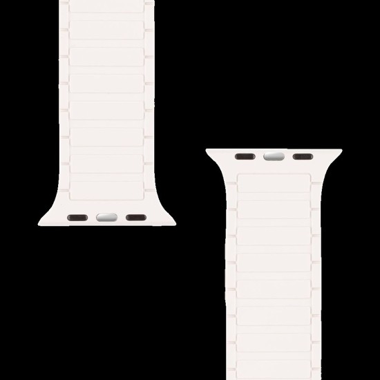 Curea Magnetică Tactical MagBand pentru Apple Watch 42/44/45/49mm, Albă (Bakr, 859) by www.silkase.ro