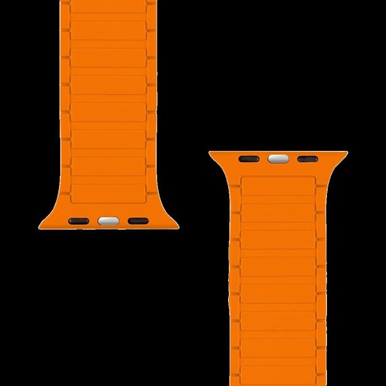 Curea Magnetică Tactical MagBand pentru Apple Watch 42/44/45/49mm, Gri/Portocaliu Curea Magnetică Tactical MagBand pentru Apple Watch 42/44/45/49mm, Gri/Portocaliu (Bakr, 861) by www.silkase.ro