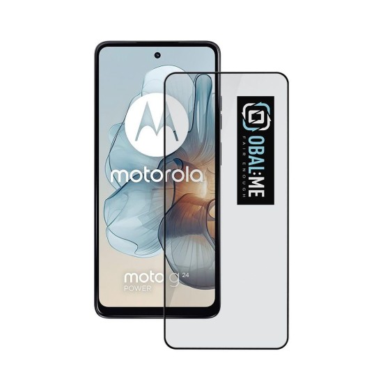 Folie de Sticlă 5D OBAL:ME pentru Motorola G24 Power / G04 / G04s / E14, Neagră (Bakr, 57983121424) by www.silkase.ro
