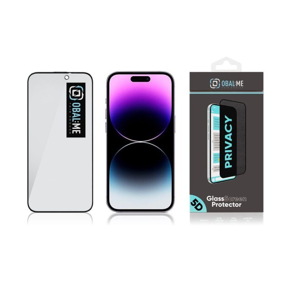 Folie de Sticlă Privacy 5D OBAL:ME pentru Apple iPhone 14 Pro, Neagră Folie de Sticlă Privacy 5D OBAL:ME pentru Apple iPhone 14 Pro, Neagră (Bakr, 57983121444) by www.silkase.ro