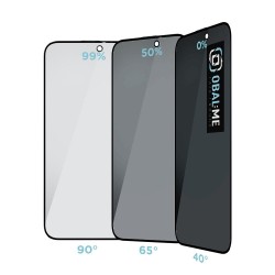 Folie de Protecție Privacy OBAL:ME 5D Glass pentru Apple iPhone 15/16, Black