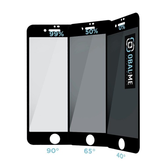 Folie de Sticlă Privacy 5D OBAL:ME pentru Apple iPhone 7 / 8 / SE (2020) / SE (2022), Neagră (Bakr, 57983121450) by www.silkase.ro