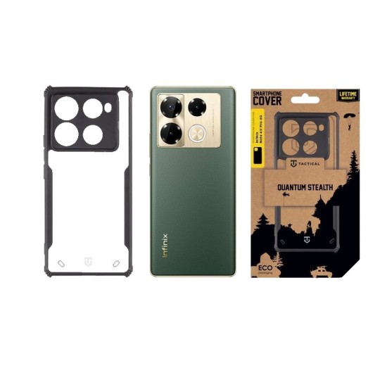 Husa Tactical Quantum Stealth pentru Infinix Note 40 Pro 4G, Transparent/Negru Husa Tactical Quantum Stealth pentru Infinix Note 40 Pro 4G, Transparent/Negru (Bakr, 57983121467) by www.silkase.ro