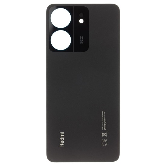 Capac Spate Xiaomi Redmi 13C 4G, Componentă de Schimb, Negru (Black) (Piese Schimb, 57983121525) by www.silkase.ro