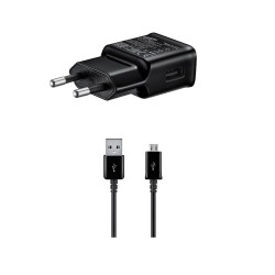 Încărcător Retea Samsung 15W EP-TA200EBE + Cablu microUSB ECB-DU4EBE Black (OOB Bulk) Încărcător Retea Samsung 15W EP-TA200EBE + Cablu microUSB ECB-DU4EBE Black (OOB Bulk)