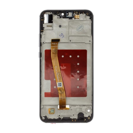 Modul Display LCD cu Touchscreen și Ramă pentru Huawei P20 Lite, Negru (Fără Logo) (Bakr, 57983121782) by www.silkase.ro