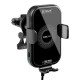Suport Auto OBAL:ME GravCharger cu Încărcare Wireless 15W, Negru (Bakr, OMWGCH01) by www.silkase.ro