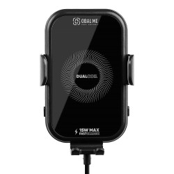 Suport Auto OBAL:ME GravCharger cu Încărcare Wireless 15W, Negru
