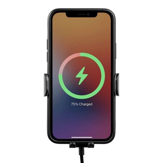 Suport Auto OBAL:ME GravCharger cu Încărcare Wireless 15W, Negru (Bakr, OMWGCH01) by www.silkase.ro
