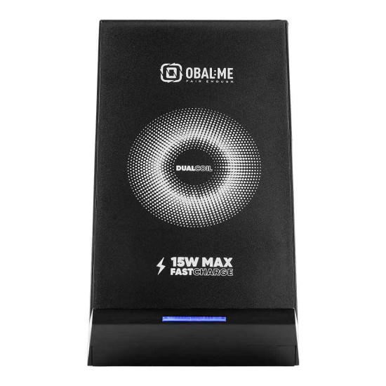 Stand de Încărcare Wireless OBAL:ME StandCharger 15W, Negru Stand de Încărcare Wireless OBAL:ME StandCharger 15W, Negru (Bakr, OMWSCH01) by www.silkase.ro