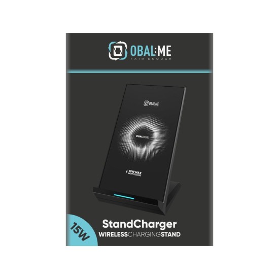 Stand de Încărcare Wireless OBAL:ME StandCharger 15W, Negru Stand de Încărcare Wireless OBAL:ME StandCharger 15W, Negru (Bakr, OMWSCH01) by www.silkase.ro