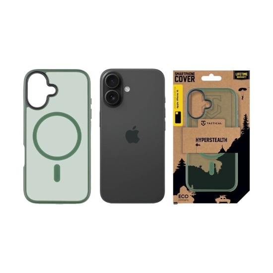 Husa Tactical MagForce Hyperstealth pentru iPhone 16, Verde (Forest Green) (Bakr, 57983121841) by www.silkase.ro