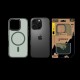 Husă Tactical MagForce Hyperstealth pentru Apple iPhone 16 Pro, Forest Green (Bakr, 57983121848) by www.silkase.ro