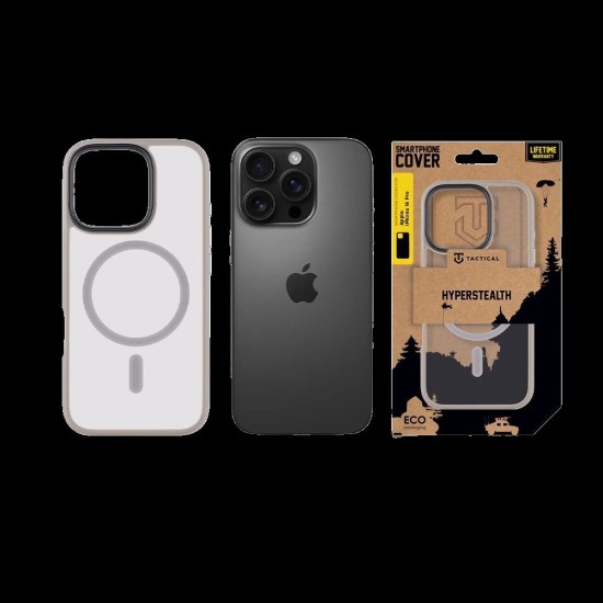 Husa Tactical MagForce Hyperstealth pentru iPhone 16 Pro, Gri Deschis Husa Tactical MagForce Hyperstealth pentru iPhone 16 Pro, Gri Deschis (Bakr, 57983121849) by www.silkase.ro