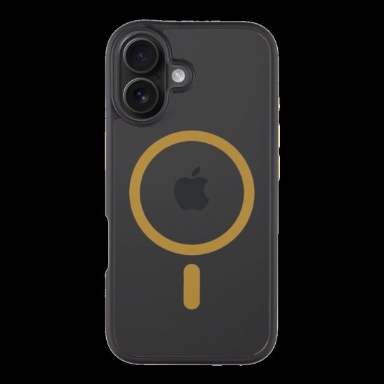 Husă Tactical MagForce Hyperstealth 2.0 pentru Apple iPhone 16, Black/Yellow (Bakr, 57983121864) by www.silkase.ro