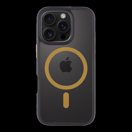 Husa Tactical MagForce Hyperstealth 2.0 pentru Apple iPhone 16 Pro, Black/Yellow (Bakr, 57983121866) by www.silkase.ro