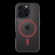 Husa Tactical MagForce Hyperstealth 2.0 pentru iPhone 16 Pro, Negru/Roșu (Bakr, 57983121867) by www.silkase.ro