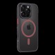 Husa Tactical MagForce Hyperstealth 2.0 pentru iPhone 16 Pro, Negru/Roșu (Bakr, 57983121867) by www.silkase.ro