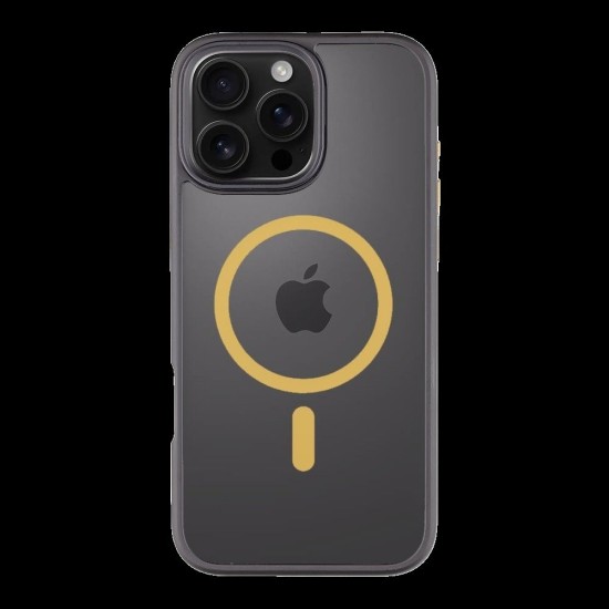 Husa Tactical MagForce Hyperstealth 2.0 pentru iPhone 16 Pro Max, Negru/Galben (Bakr, 57983121868) by www.silkase.ro