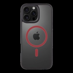 Husa Tactical MagForce Hyperstealth 2.0 pentru iPhone 16 Pro Max, Negru/Roșu